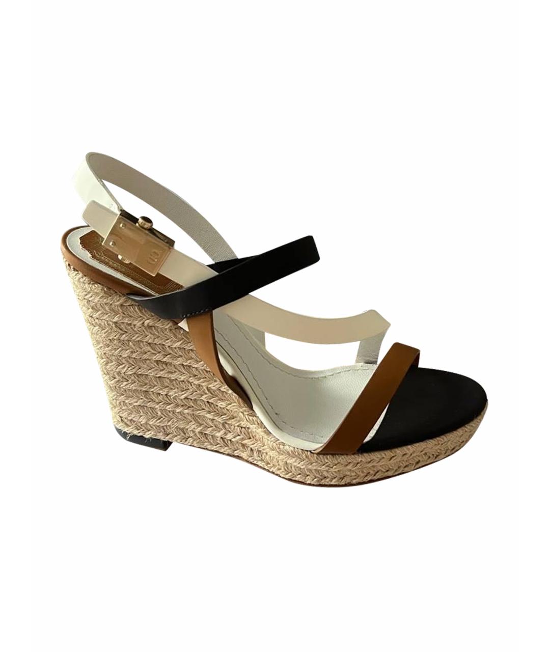 CHRISTIAN DIOR Мульти кожаные эспадрильи, фото 1