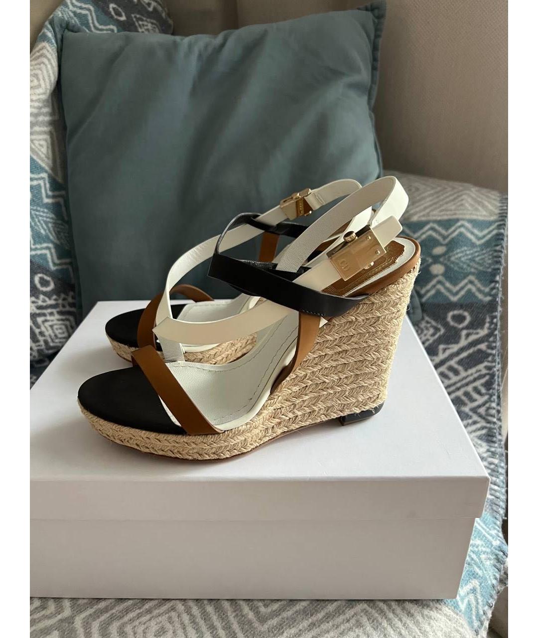 CHRISTIAN DIOR Мульти кожаные эспадрильи, фото 6