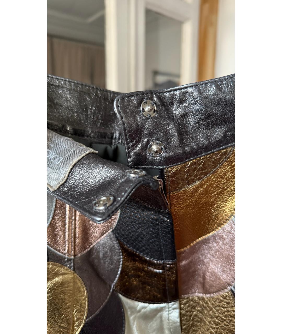 DOLCE&GABBANA Кожаная юбка мини, фото 6