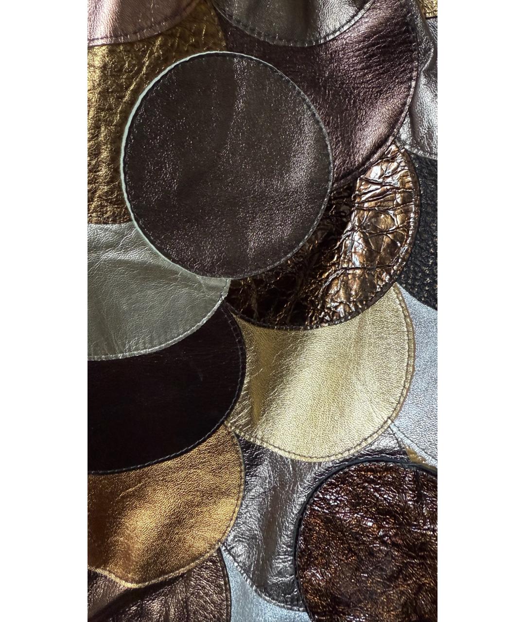 DOLCE&GABBANA Кожаная юбка мини, фото 4