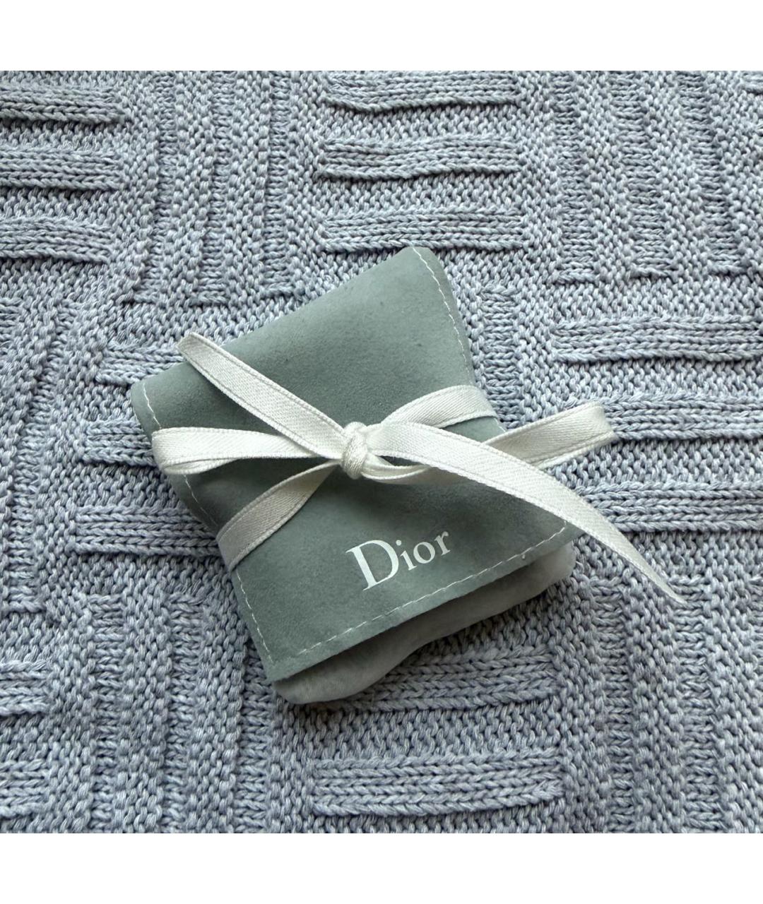 CHRISTIAN DIOR Черный кожаный браслет, фото 8