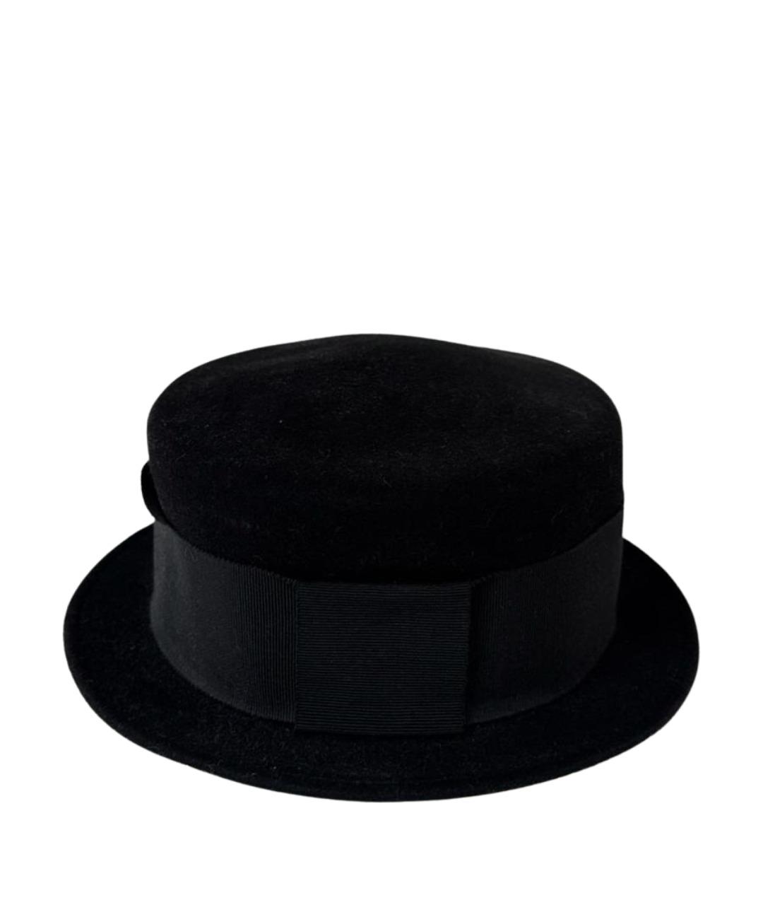 MAISON MICHEL Черная шерстяная шляпа, фото 1
