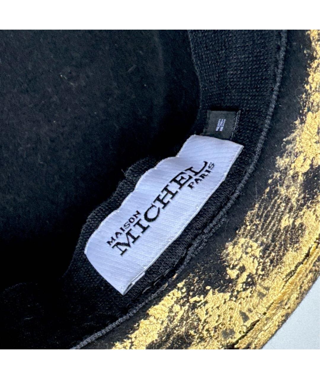 MAISON MICHEL Черная шерстяная шляпа, фото 4