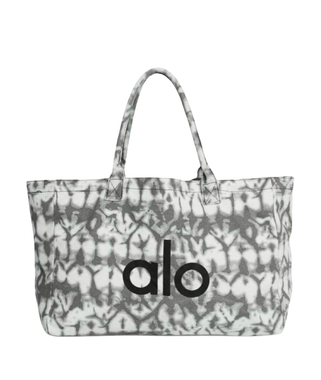 ALO YOGA Серая хлопковая дорожная/спортивная сумка, фото 1