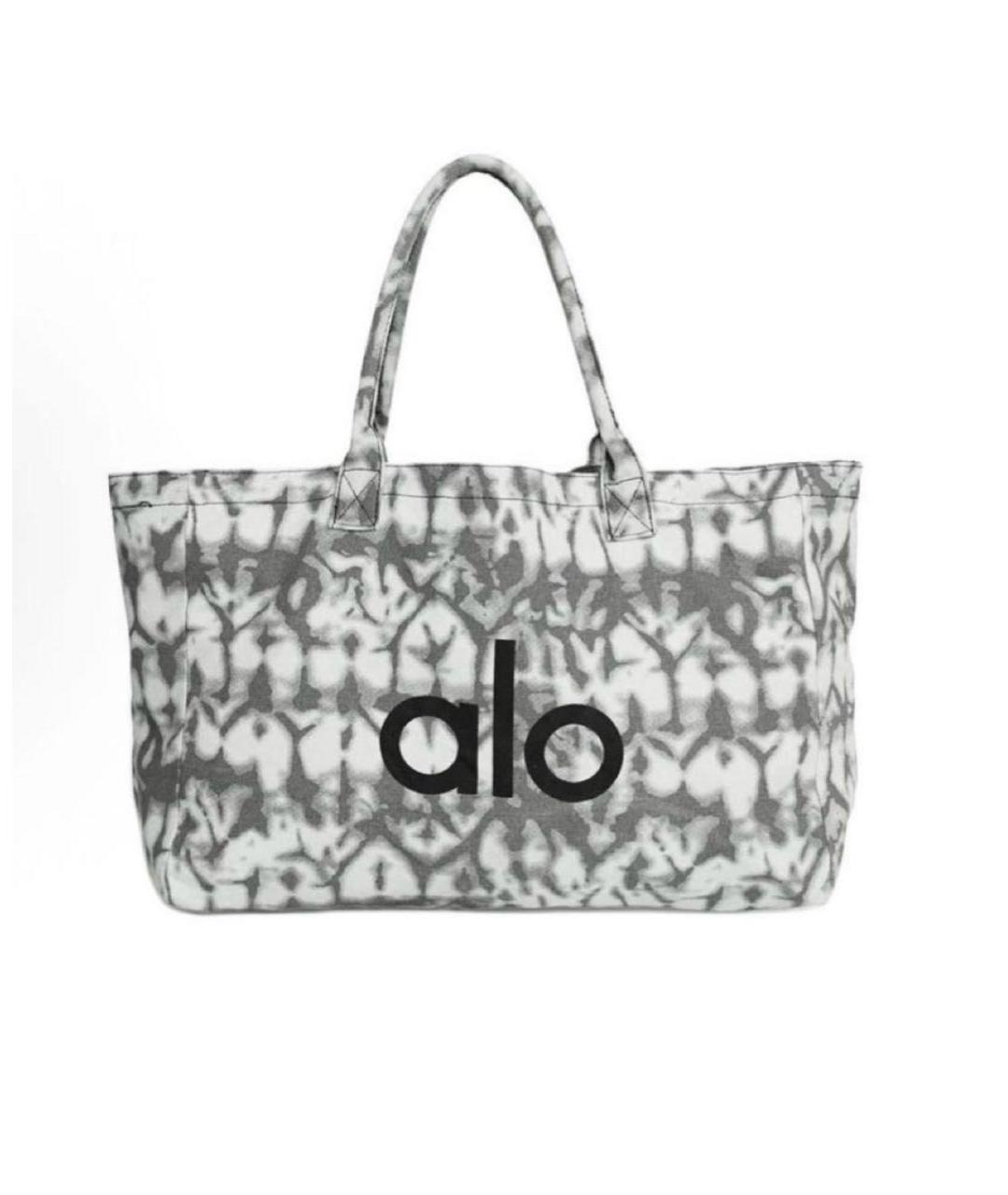 ALO YOGA Серая хлопковая дорожная/спортивная сумка, фото 4