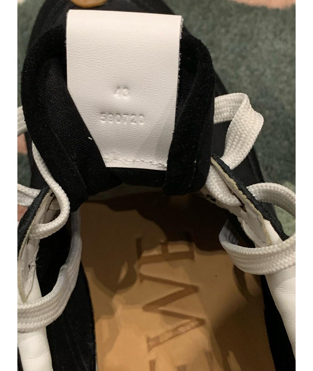 LOEWE Черные низкие кроссовки / кеды, фото 5