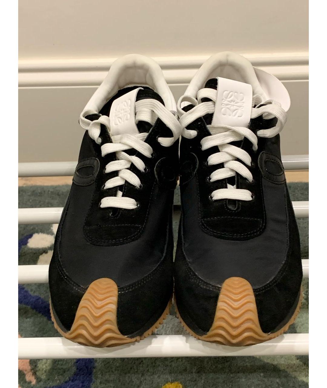 LOEWE Черные низкие кроссовки / кеды, фото 2