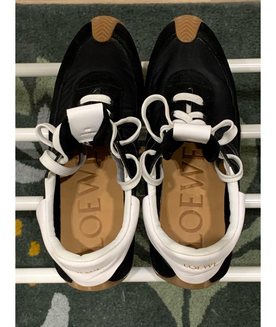 LOEWE Черные низкие кроссовки / кеды, фото 3