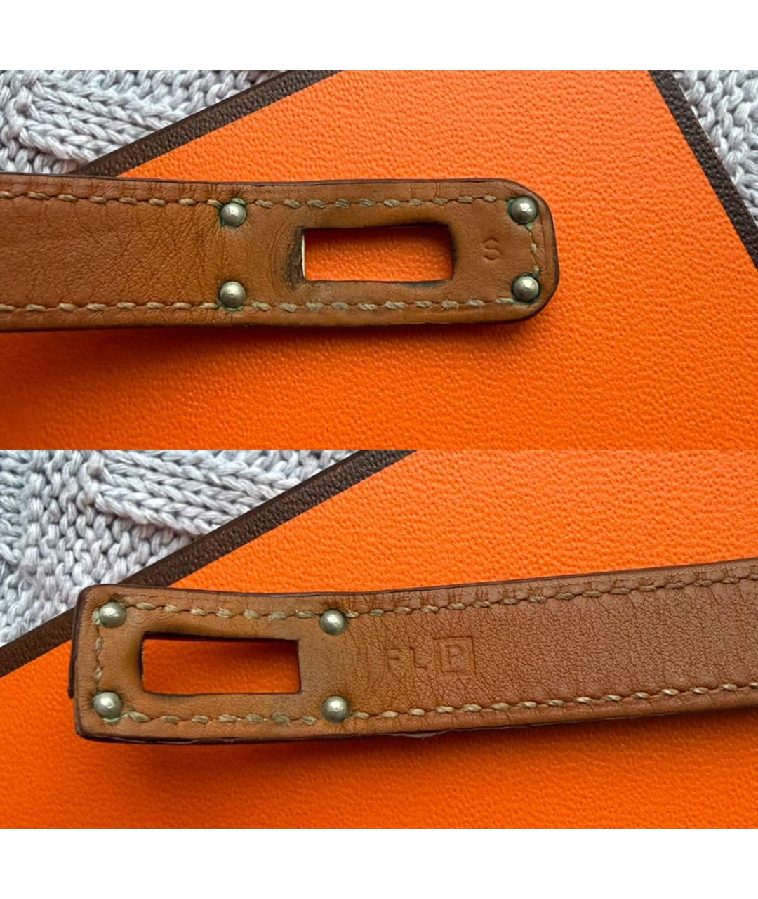 HERMES Коричневый кожаный браслет, фото 5