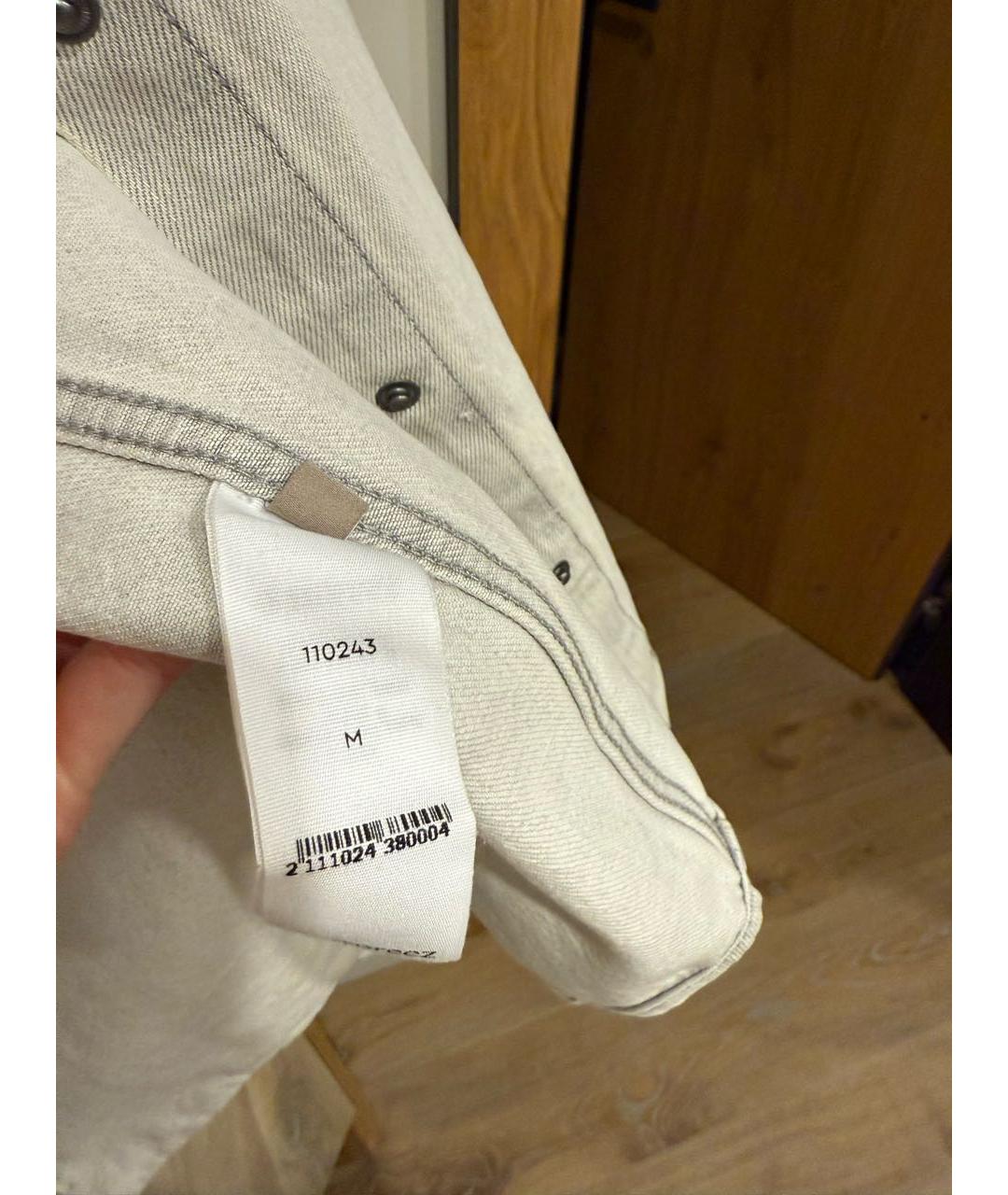 12 STOREEZ Серая хлопковая рубашка, фото 5