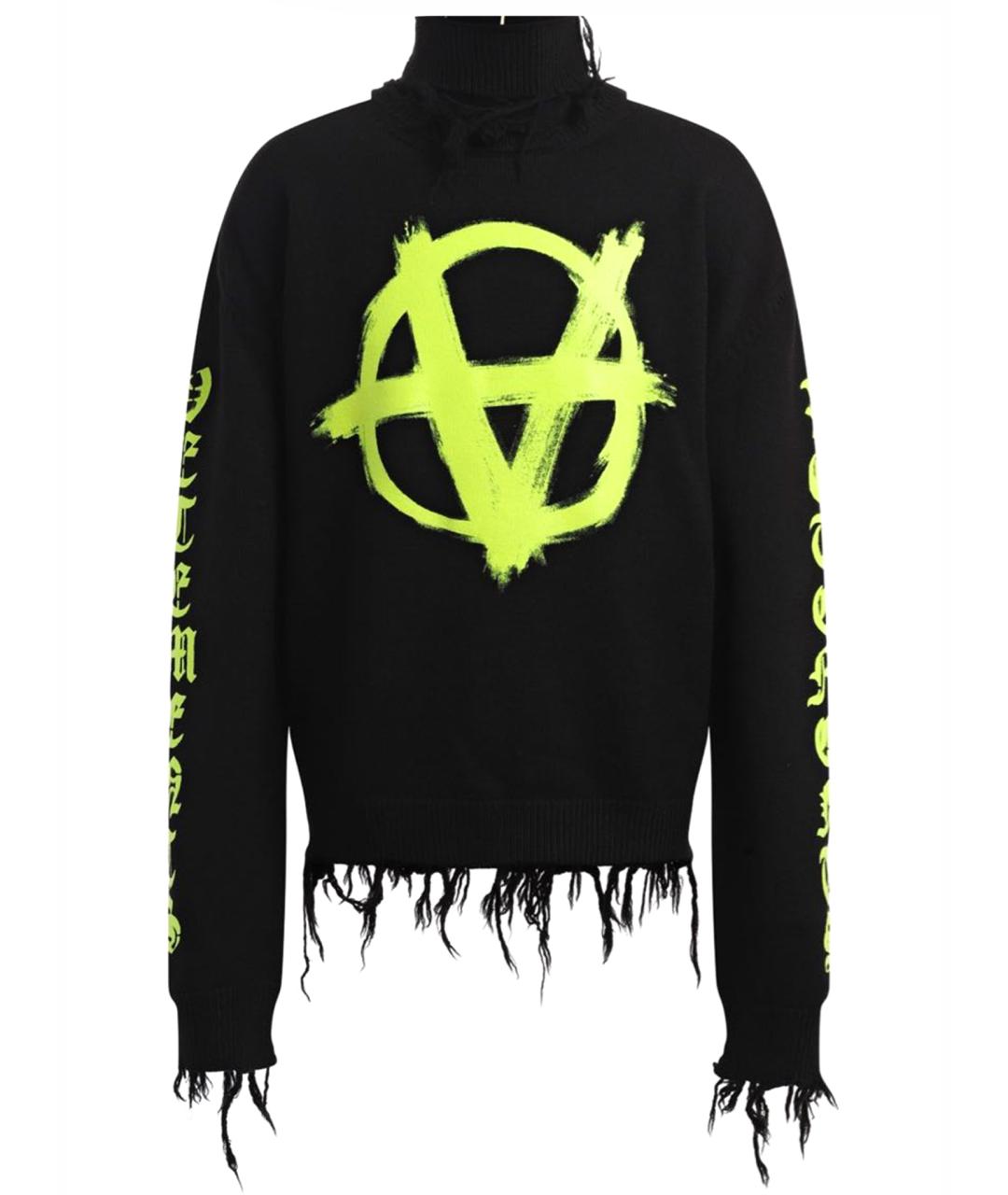 VETEMENTS Черный шерстяной джемпер / свитер, фото 1