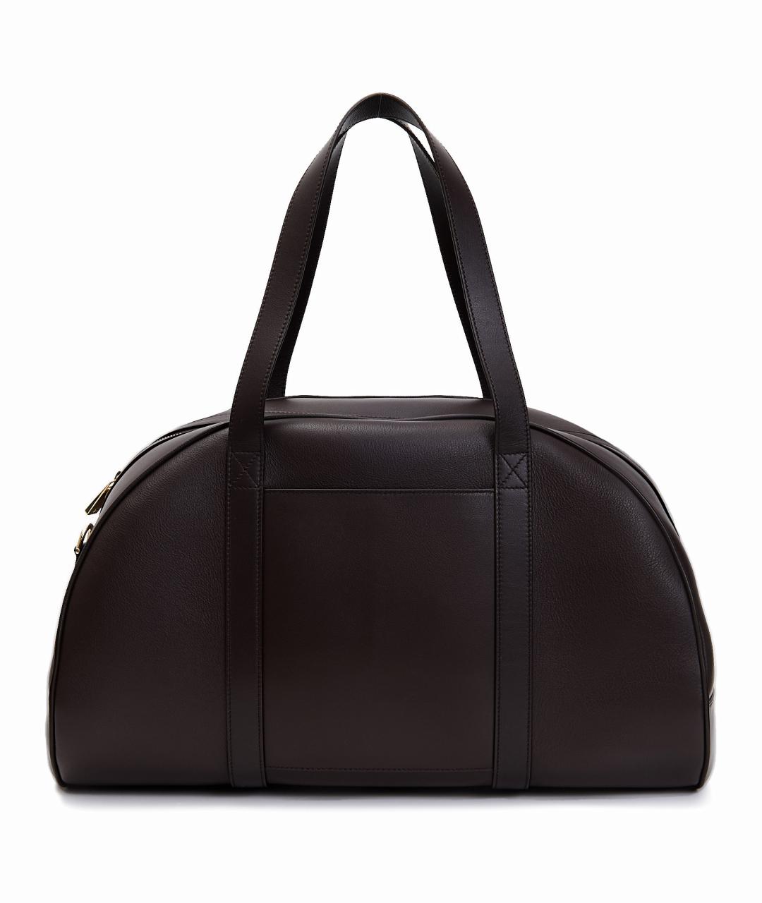 ALO YOGA Бордовая кожаная сумка тоут, фото 3