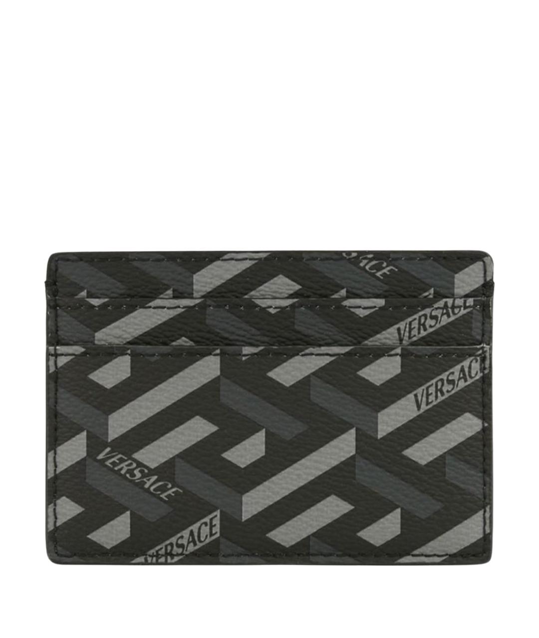 VERSACE Антрацитовый кардхолдер, фото 1