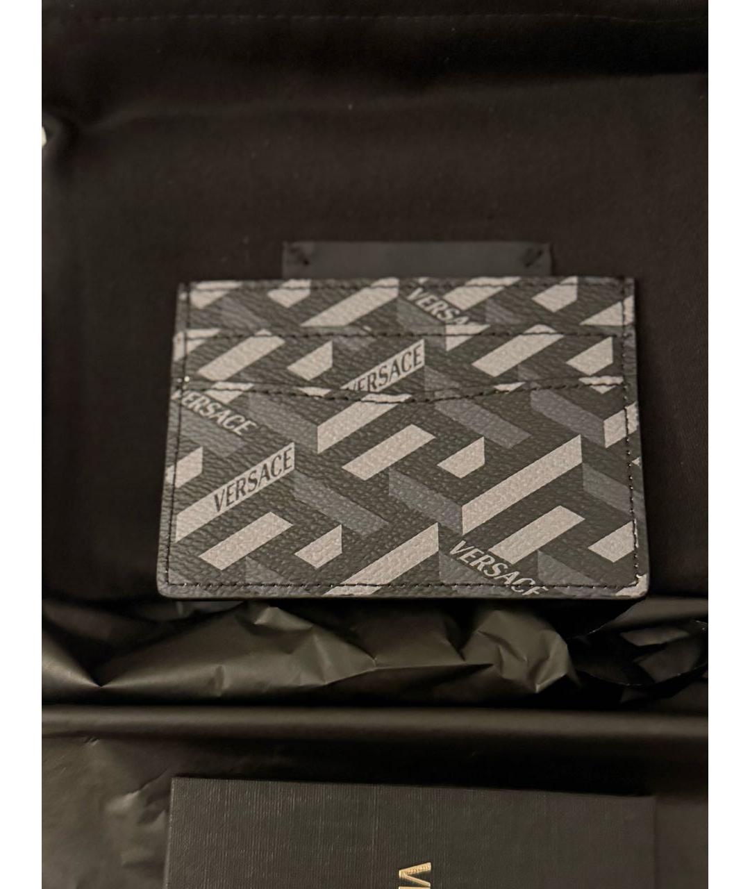 VERSACE Антрацитовый кардхолдер, фото 3