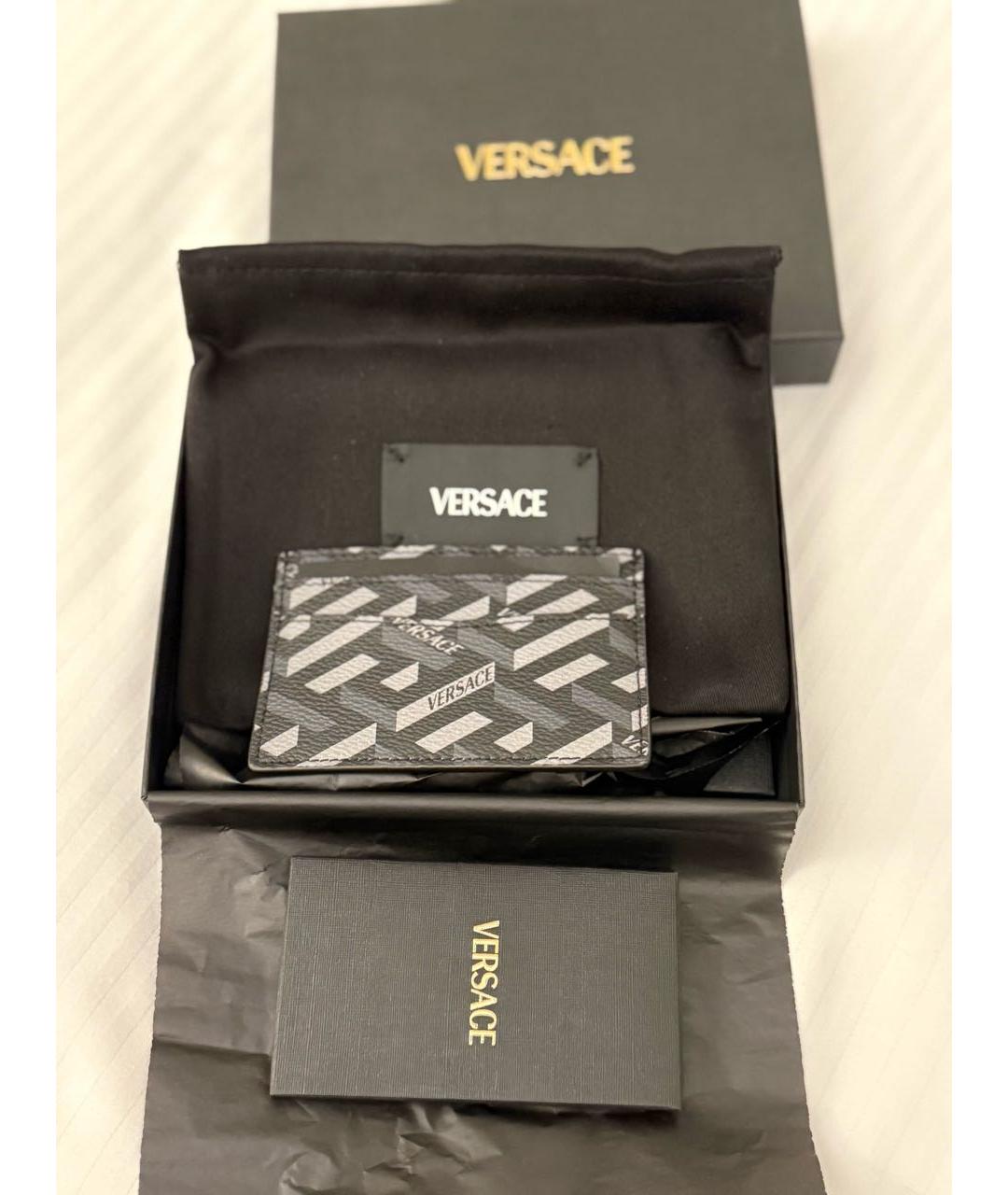 VERSACE Антрацитовый кардхолдер, фото 4