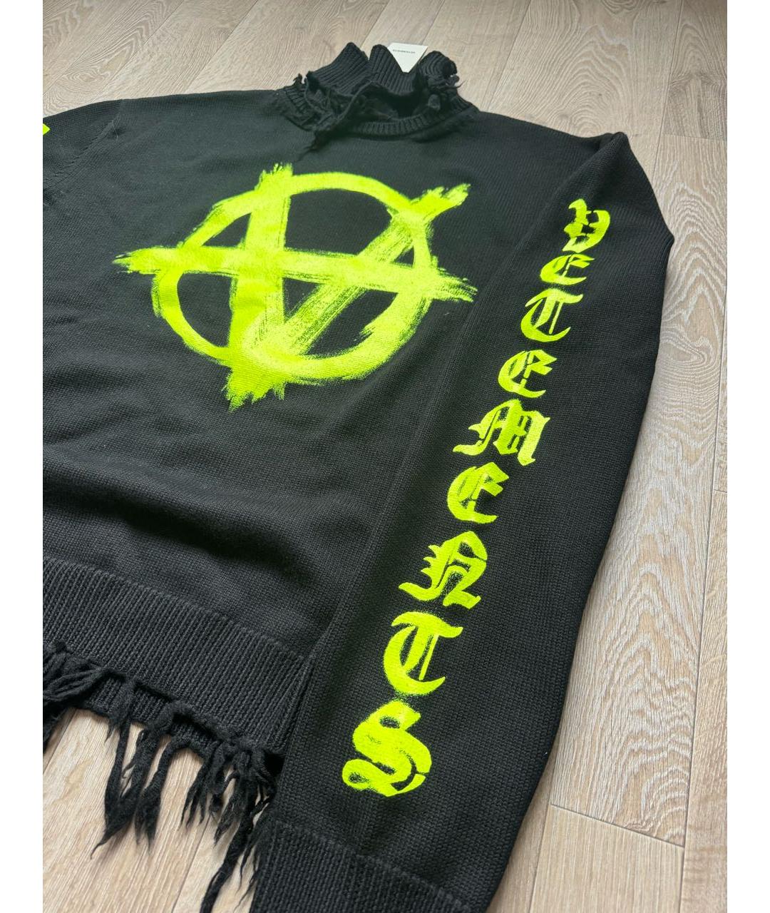 VETEMENTS Черный шерстяной джемпер / свитер, фото 5