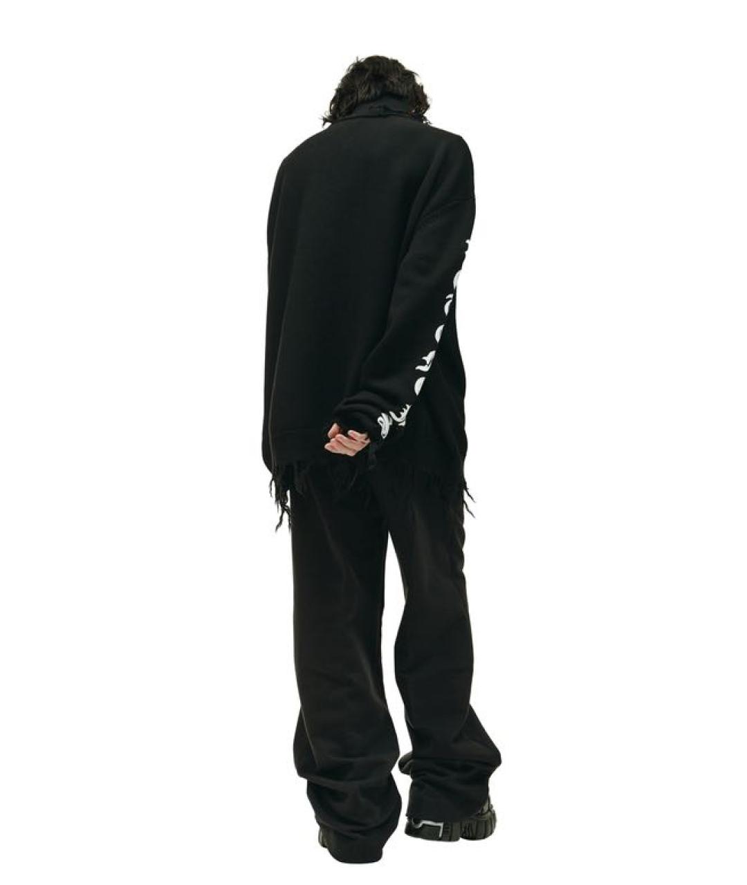 VETEMENTS Черный шерстяной джемпер / свитер, фото 8