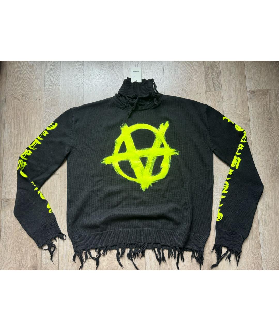 VETEMENTS Черный шерстяной джемпер / свитер, фото 3