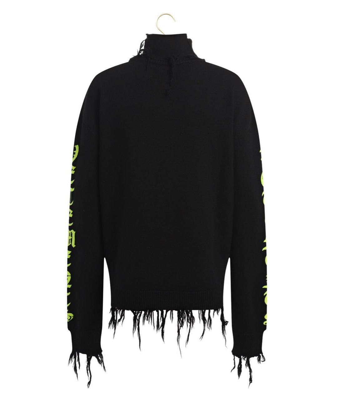 VETEMENTS Черный шерстяной джемпер / свитер, фото 2