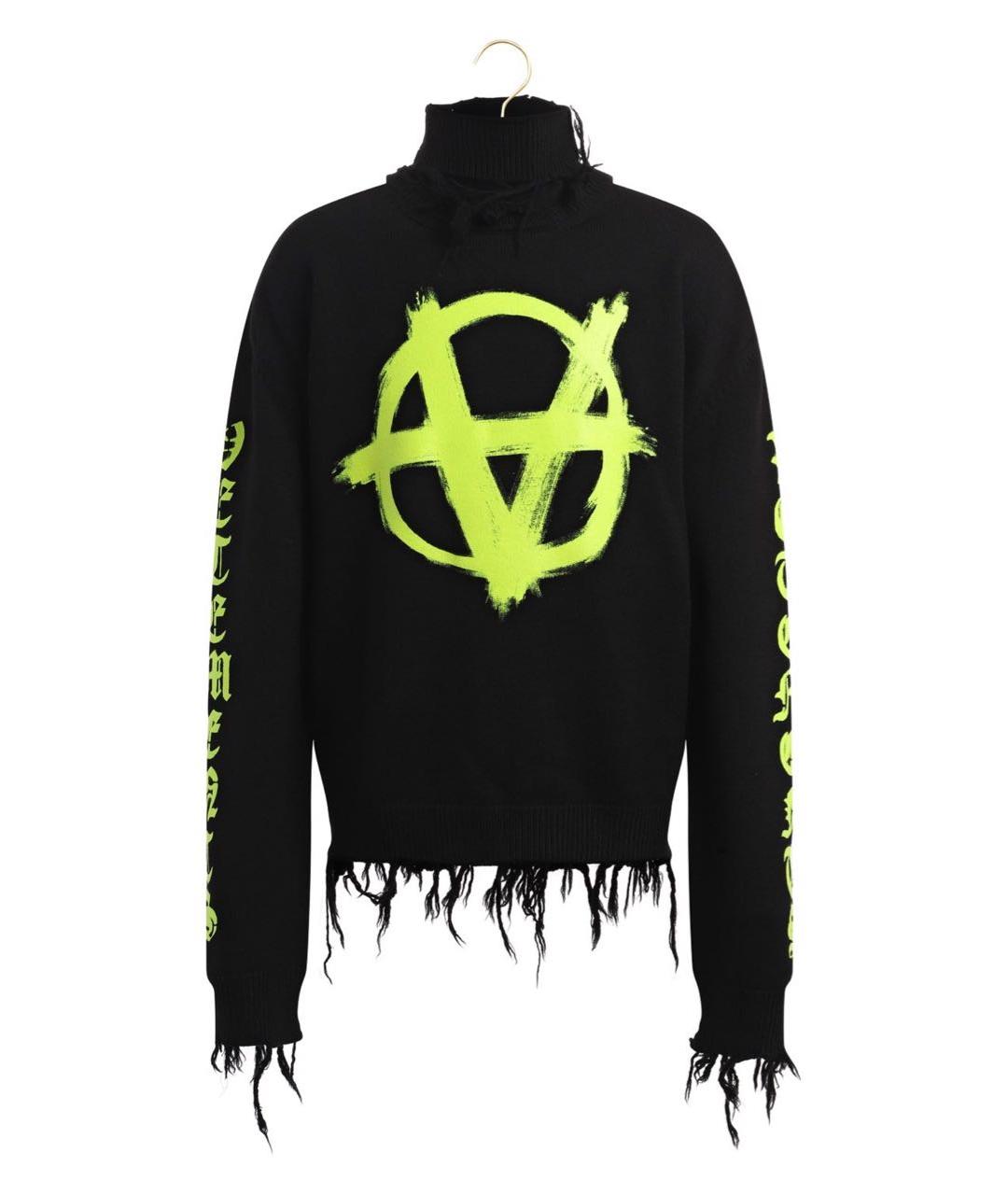 VETEMENTS Черный шерстяной джемпер / свитер, фото 9