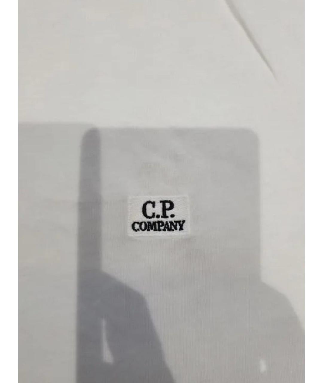 CP COMPANY Белая хлопковая футболка, фото 2