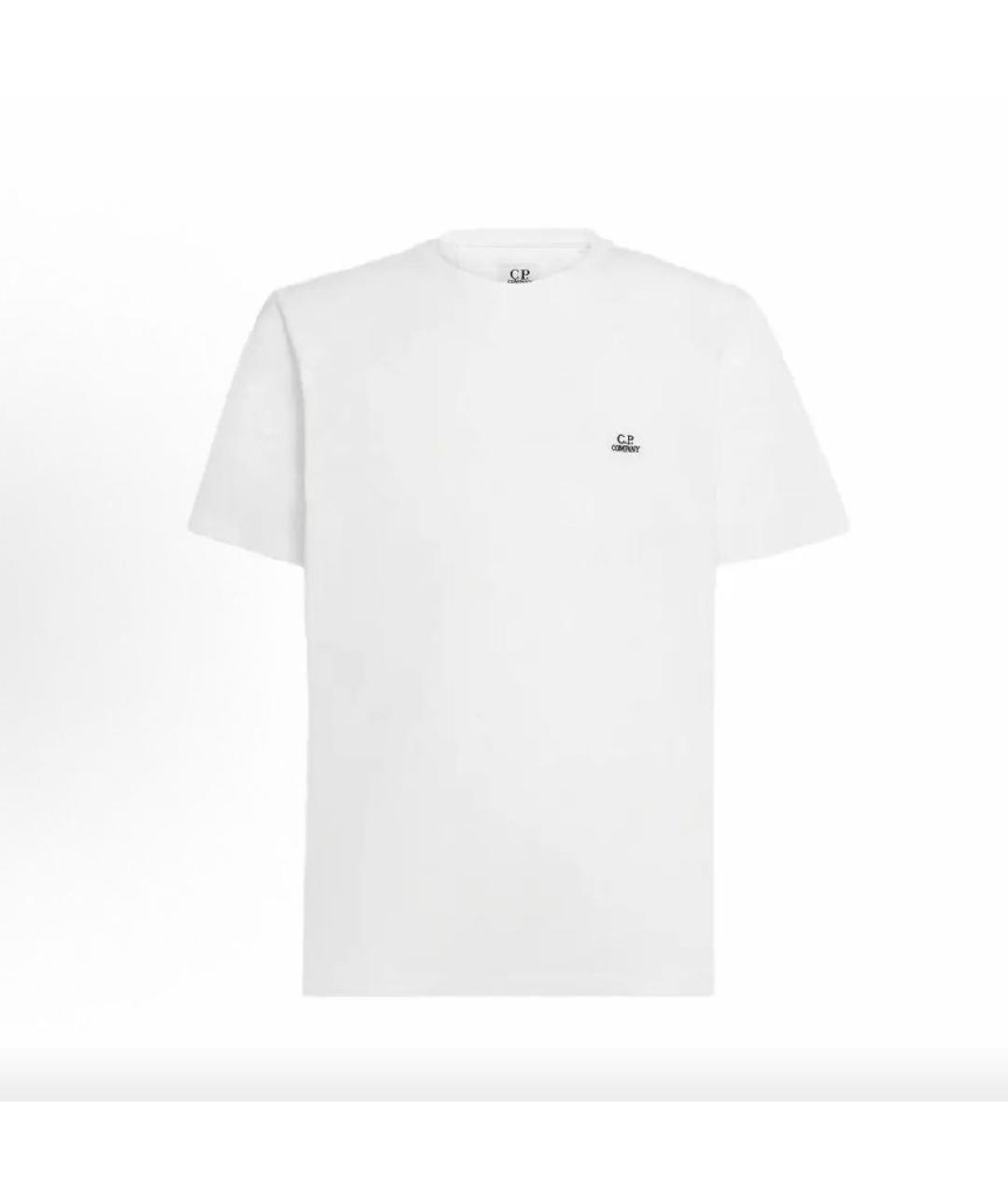 CP COMPANY Белая хлопковая футболка, фото 3