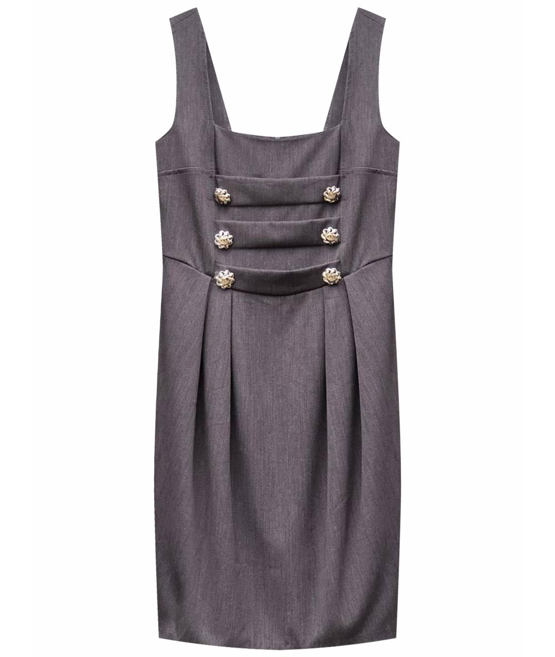 BLUGIRL Серый вискозный сарафан, фото 1