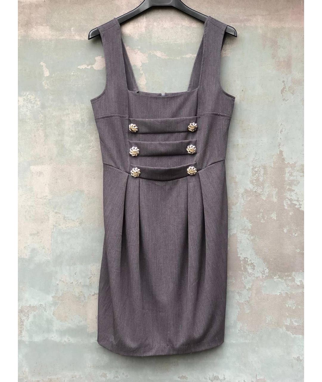 BLUGIRL Серый вискозный сарафан, фото 9