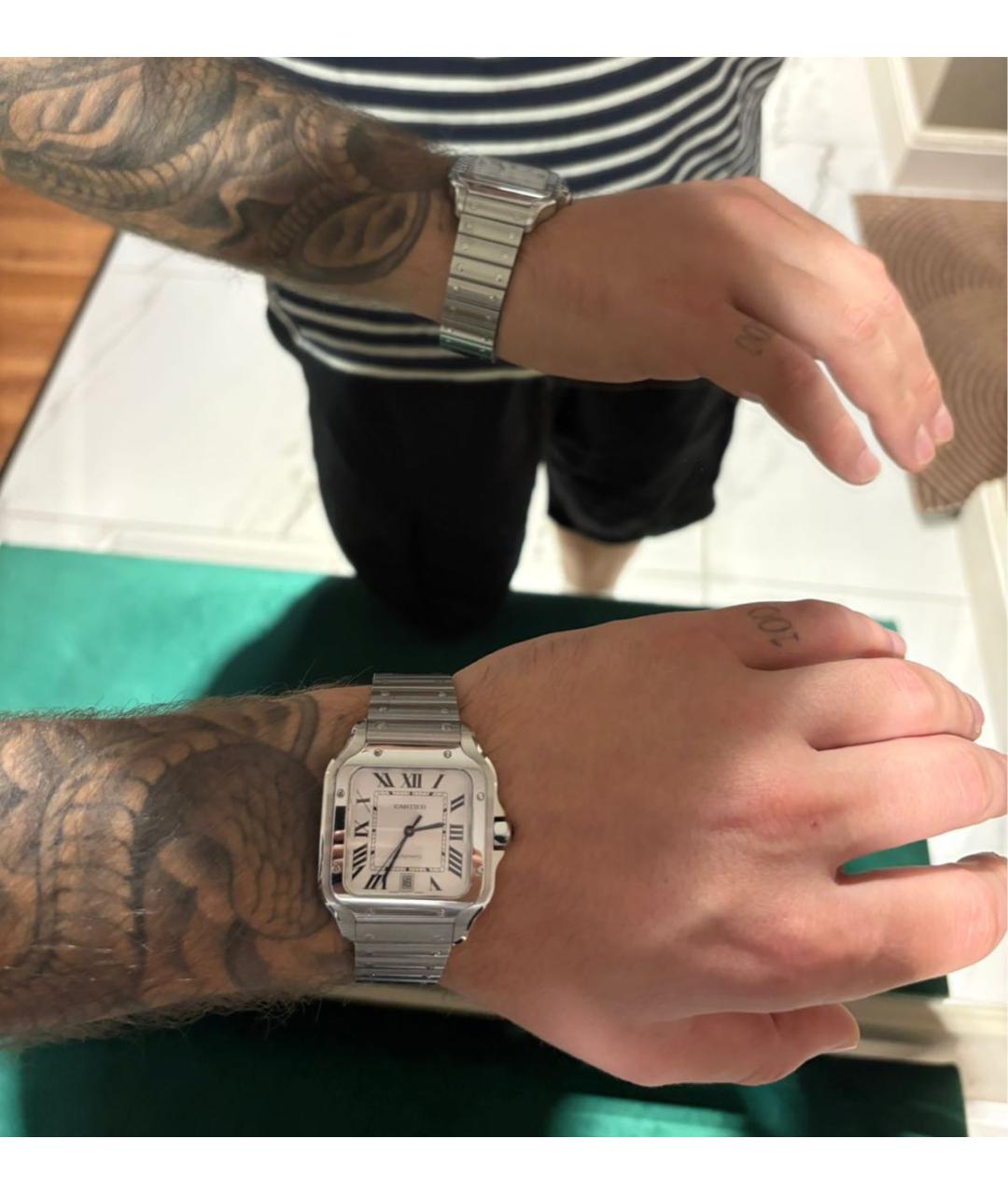 CARTIER Серебряные металлические часы, фото 7