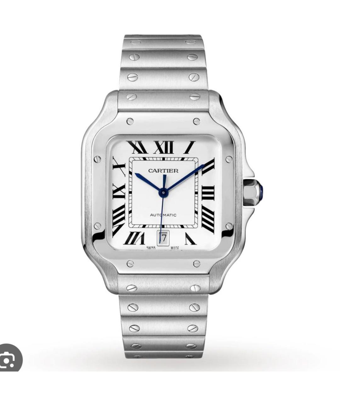 CARTIER Серебряные металлические часы, фото 8