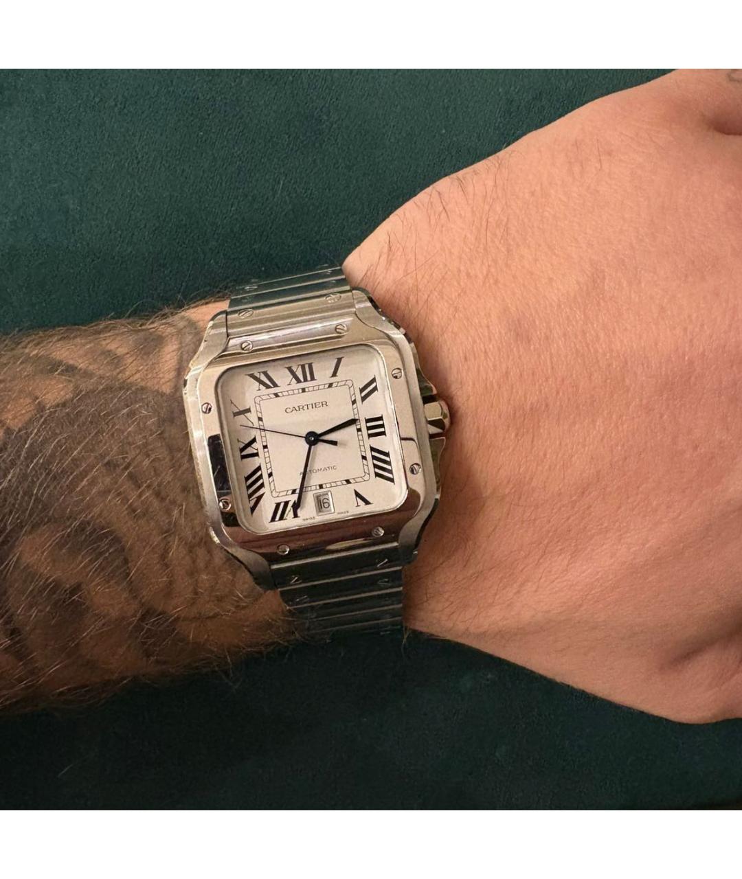 CARTIER Серебряные металлические часы, фото 8