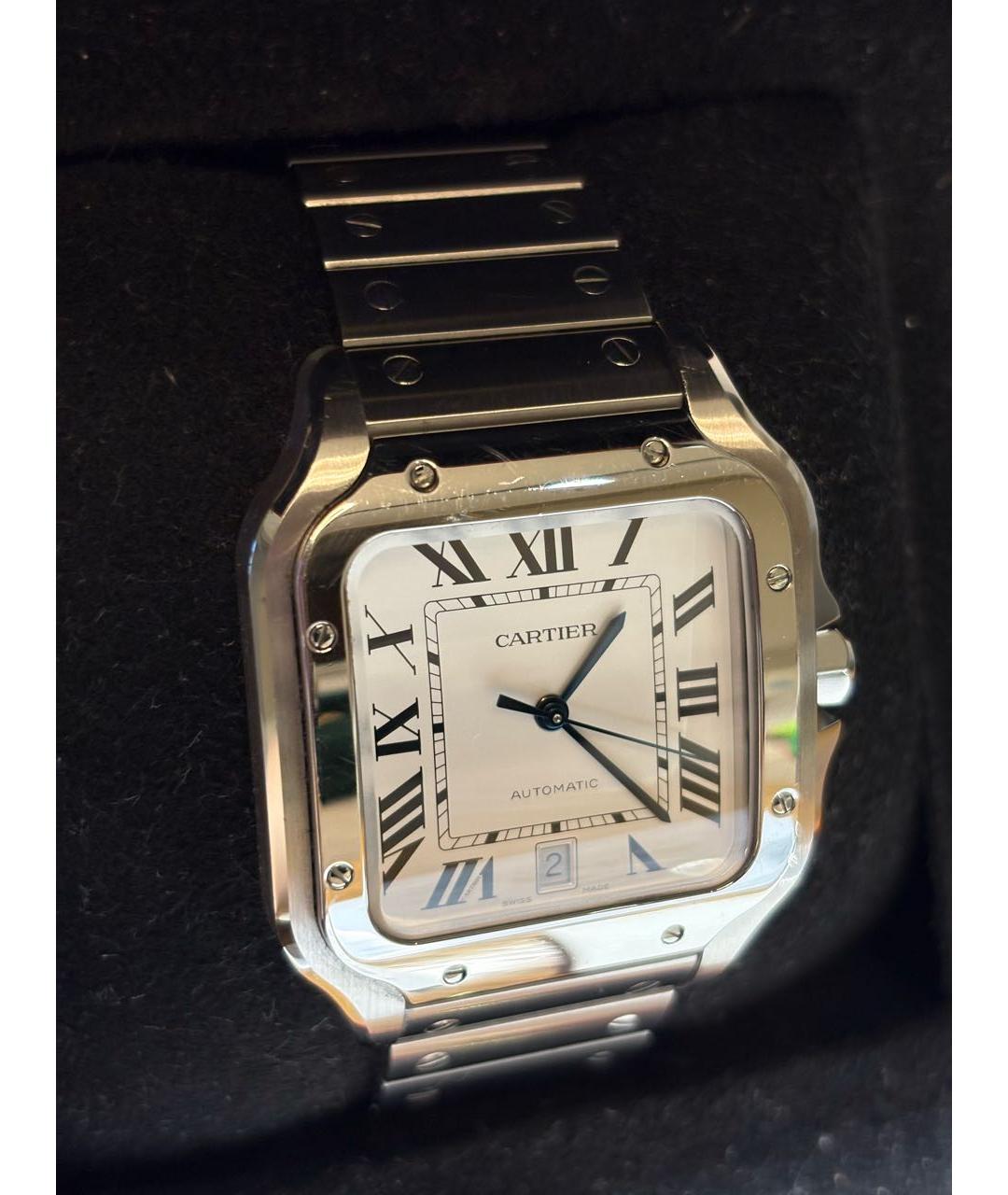 CARTIER Серебряные металлические часы, фото 4