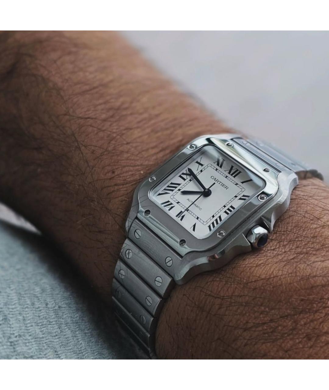 CARTIER Серебряные металлические часы, фото 3