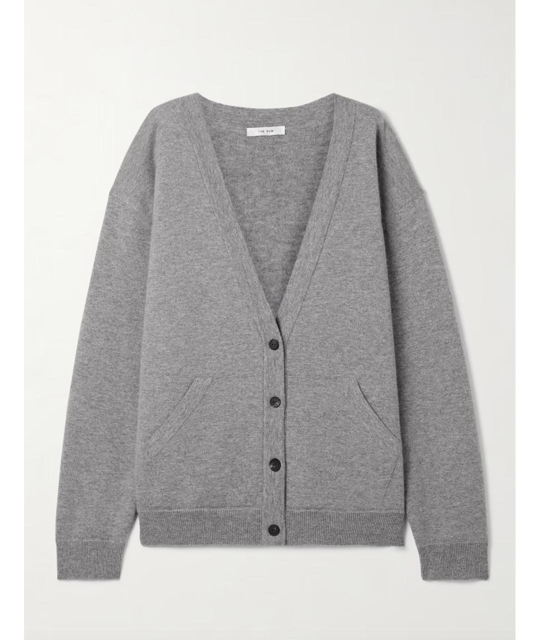 THE ROW Серый кашемировый костюм с брюками, фото 5