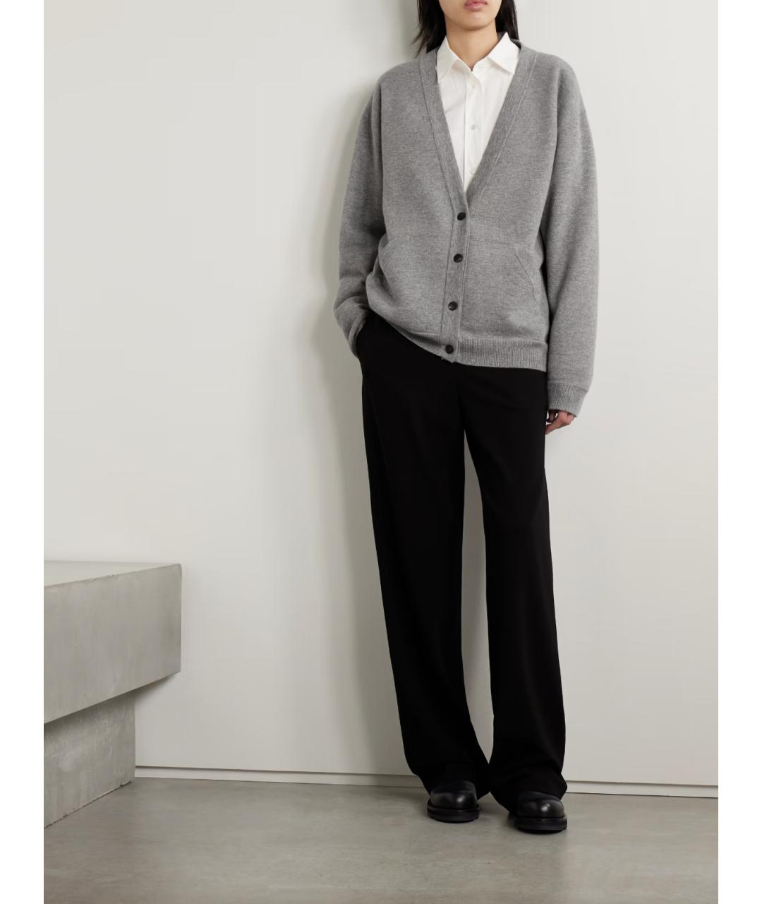 THE ROW Серый кашемировый костюм с брюками, фото 4