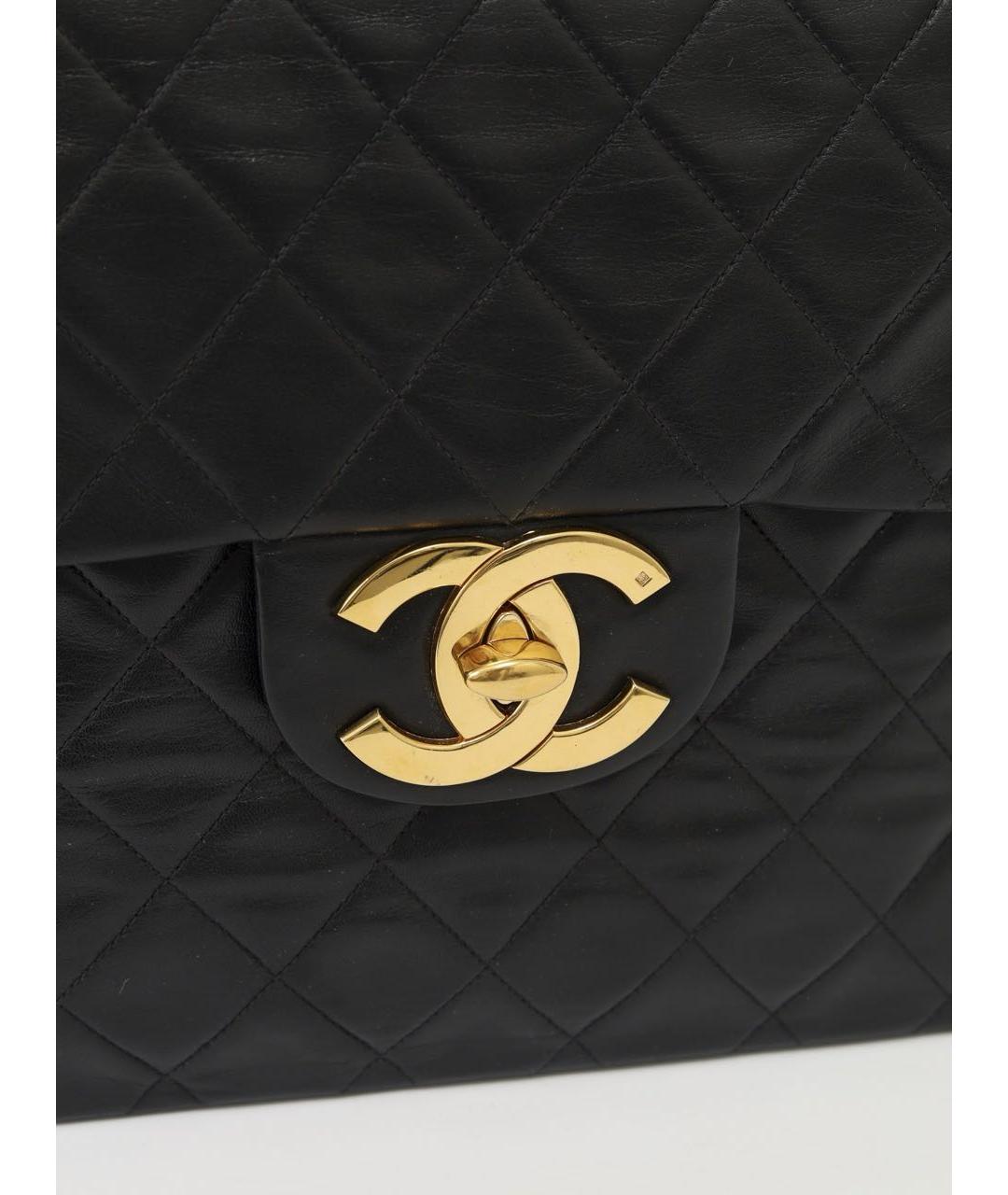 CHANEL Черная кожаная сумка через плечо, фото 6