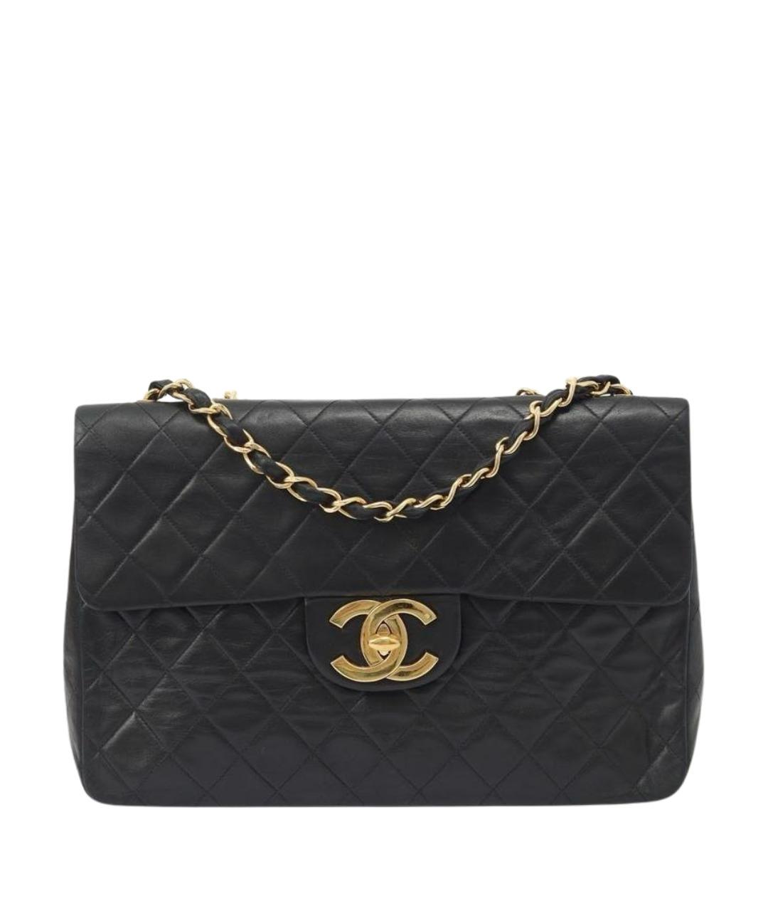 CHANEL Черная кожаная сумка через плечо, фото 1
