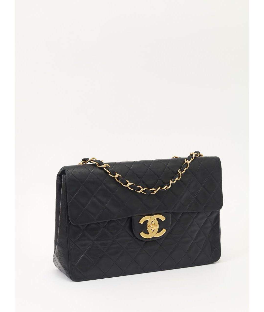 CHANEL Черная кожаная сумка через плечо, фото 2