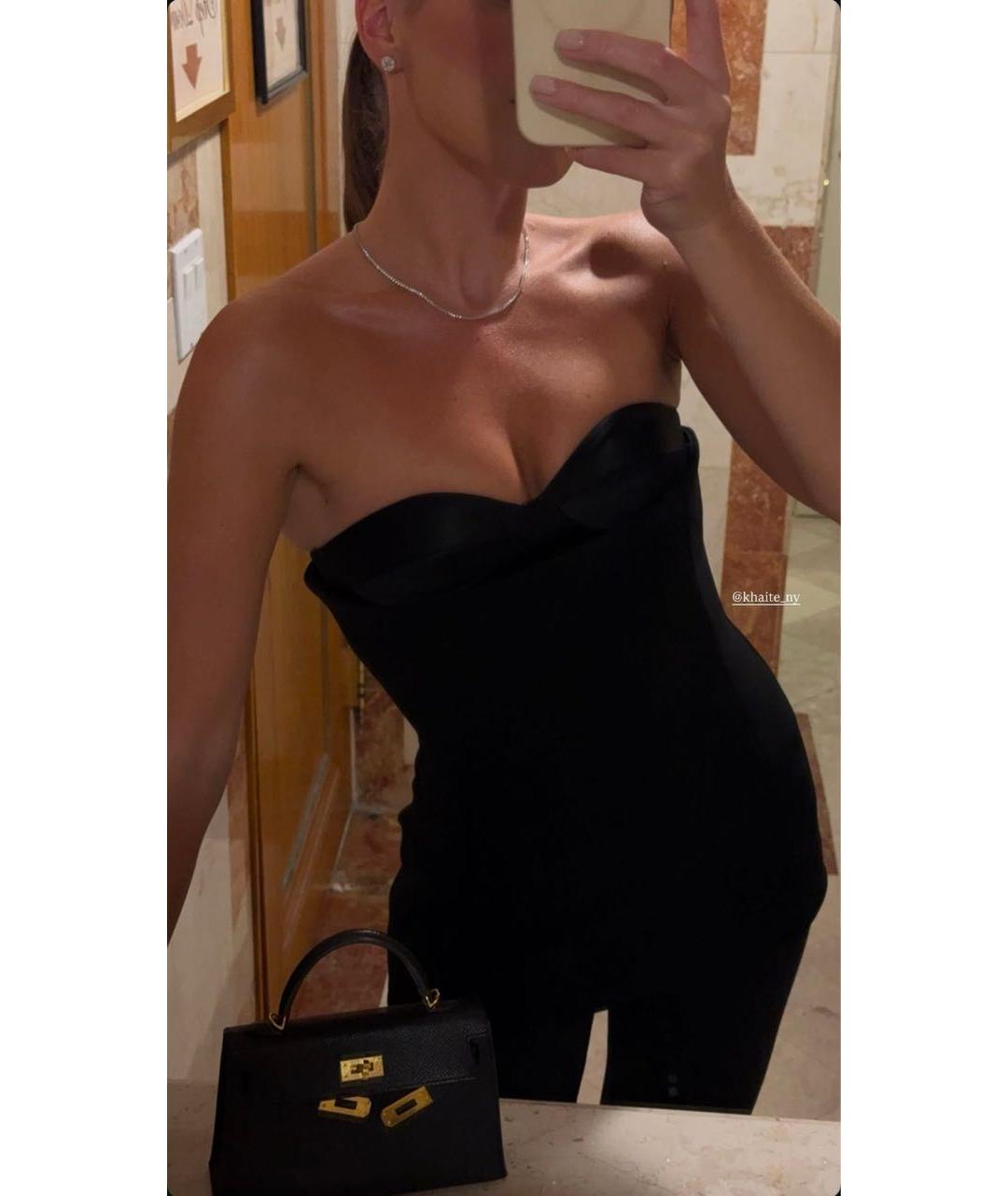 HERMES Черная кожаная сумка с короткими ручками, фото 6