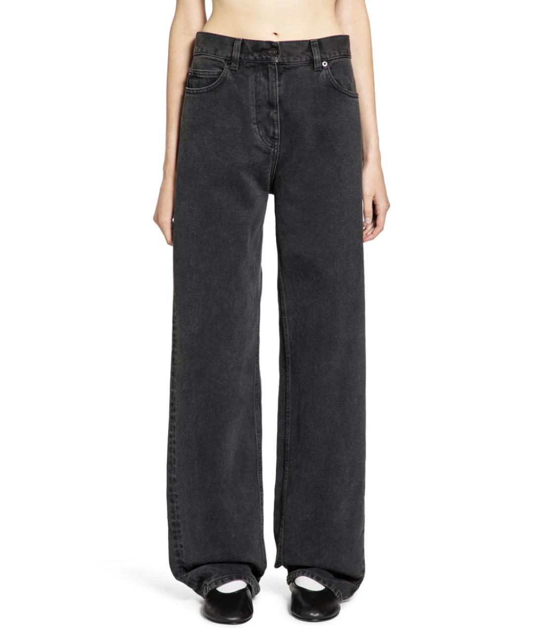 THE ROW Черные хлопковые прямые джинсы, фото 3