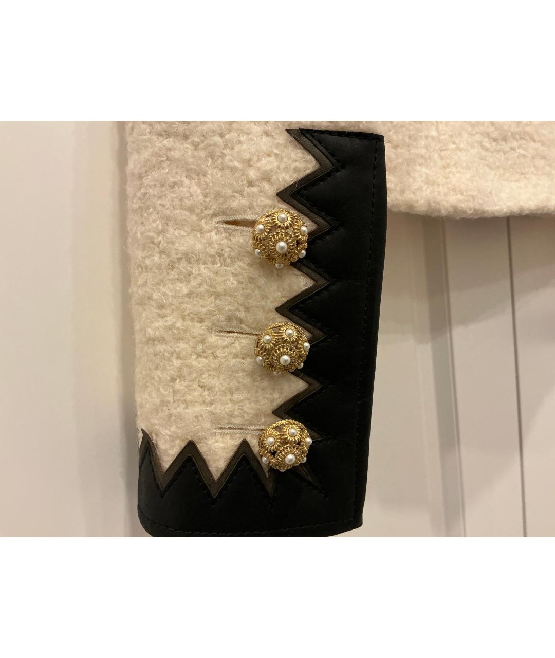 CHANEL Белый твидовый жакет/пиджак, фото 3