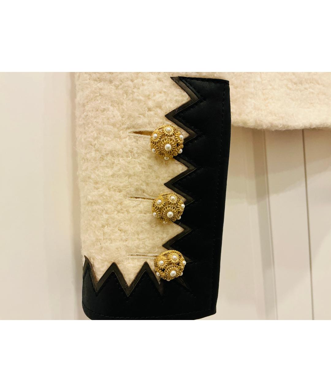 CHANEL Белый твидовый жакет/пиджак, фото 5