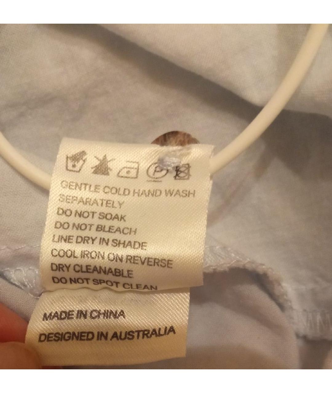 ZIMMERMANN Голубое хлопковое повседневное платье, фото 6