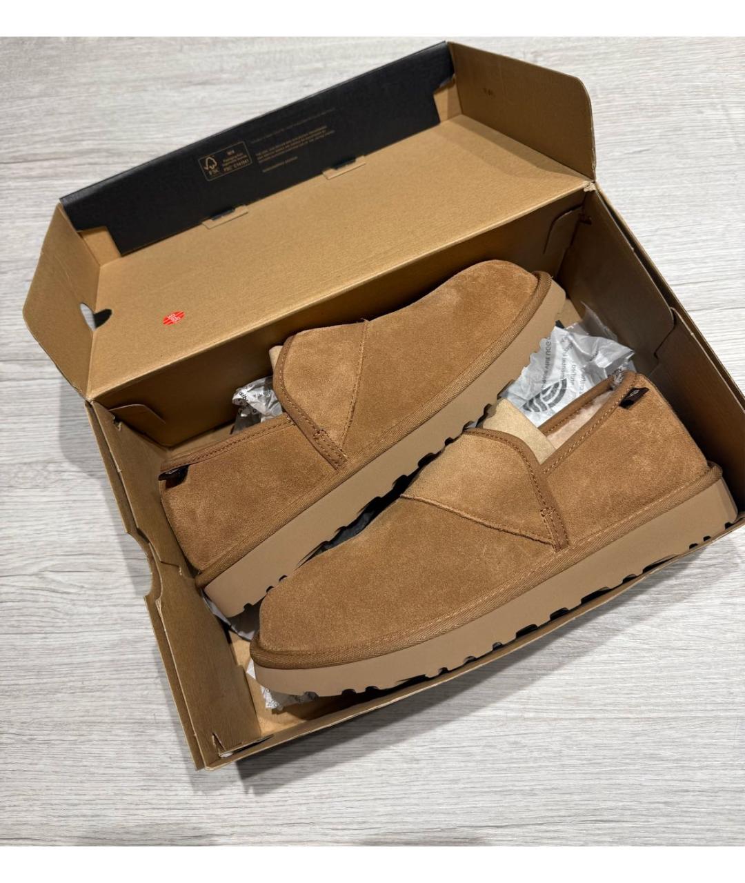 UGG AUSTRALIA Коричневые замшевые низкие ботинки, фото 7