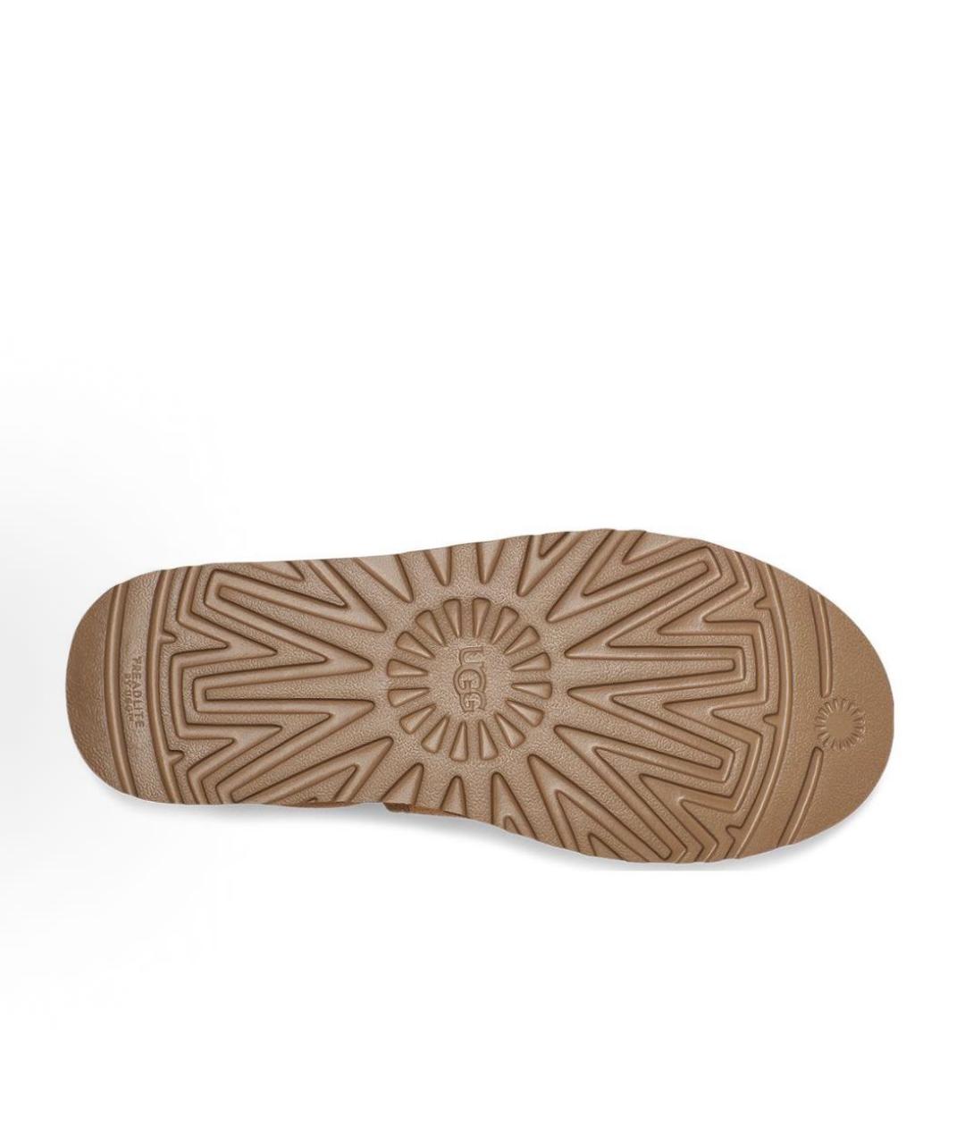 UGG AUSTRALIA Коричневые замшевые низкие ботинки, фото 3