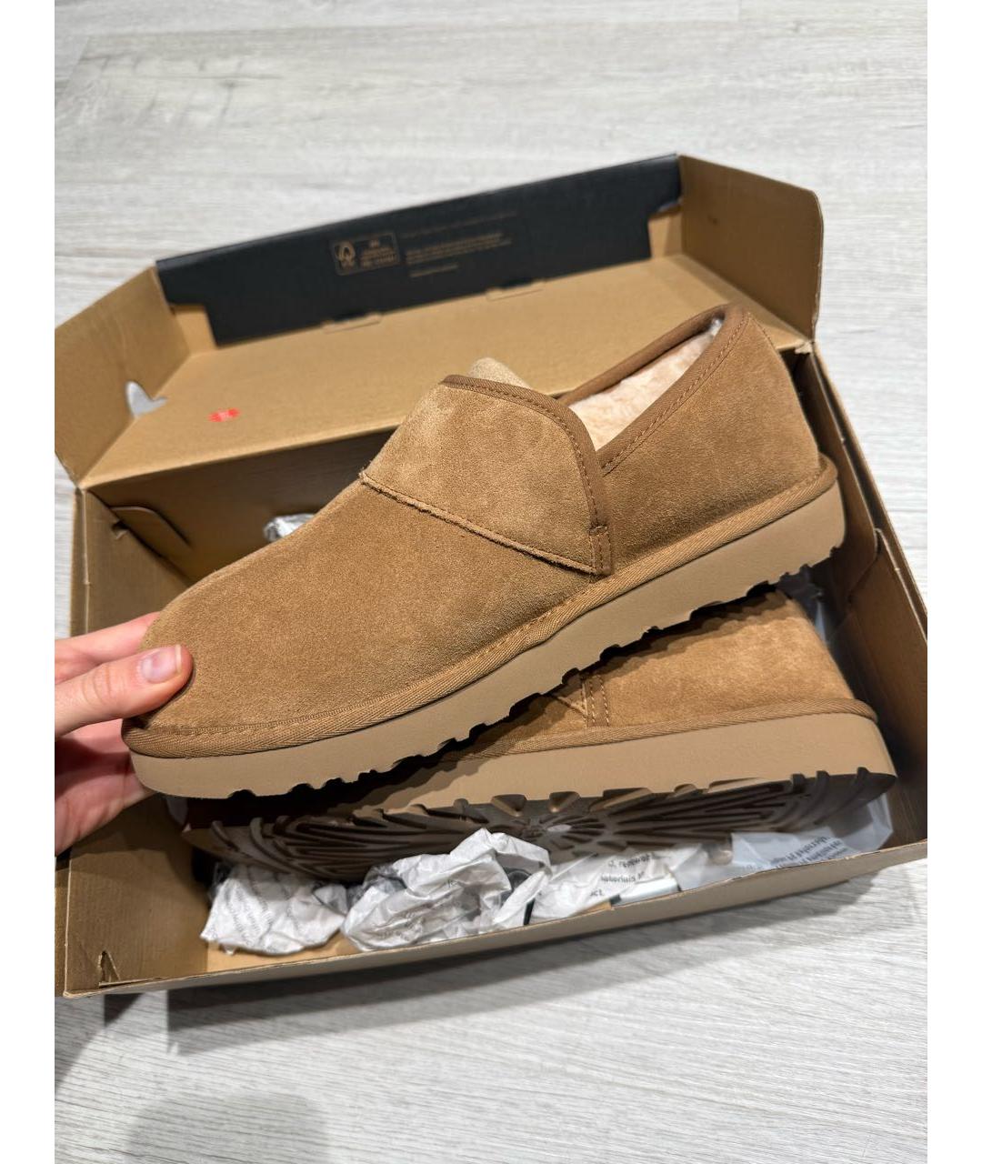 UGG AUSTRALIA Коричневые замшевые низкие ботинки, фото 6