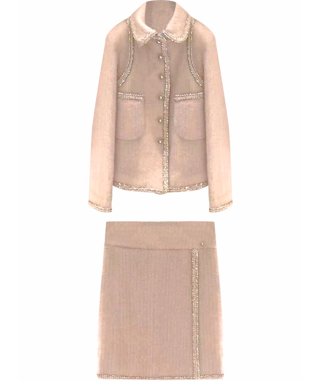CHANEL Розовый костюм с юбками, фото 1