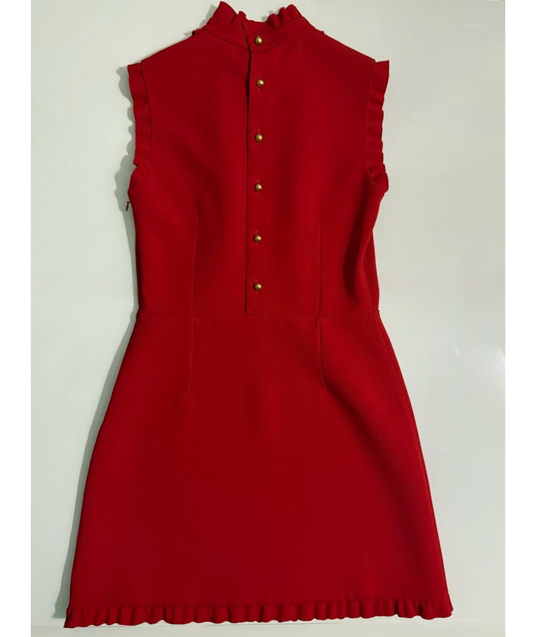 MIU MIU Красное полиэстеровое коктейльное платье, фото 2