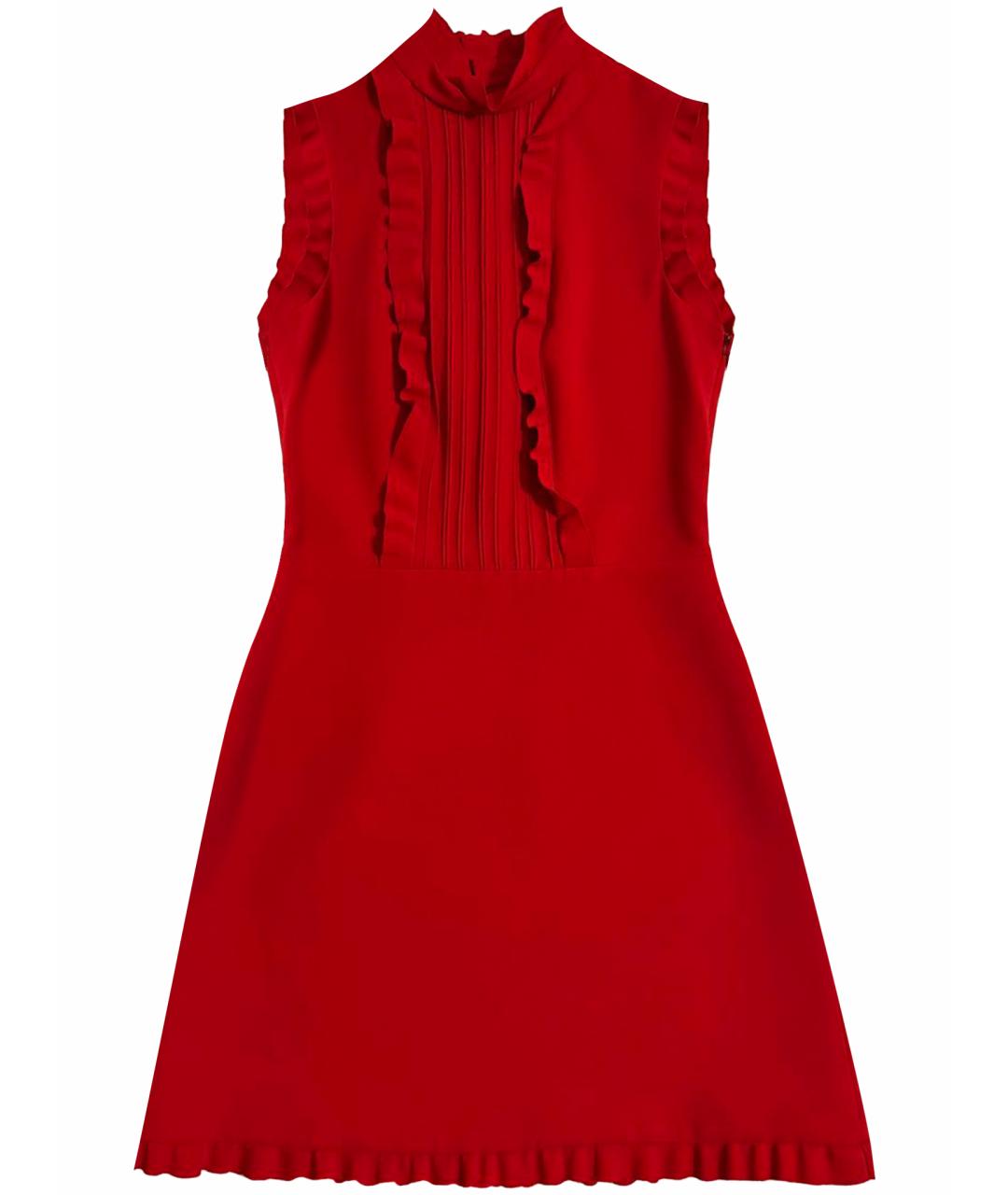 MIU MIU Красное полиэстеровое коктейльное платье, фото 1