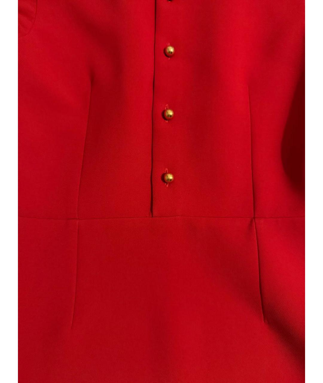 MIU MIU Красное полиэстеровое коктейльное платье, фото 6